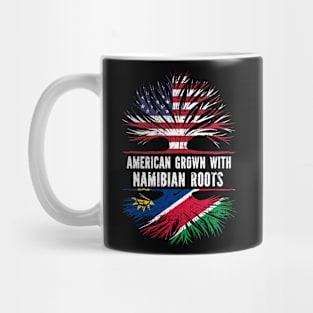 American Grown with Namibian Roots USA Flag Mug